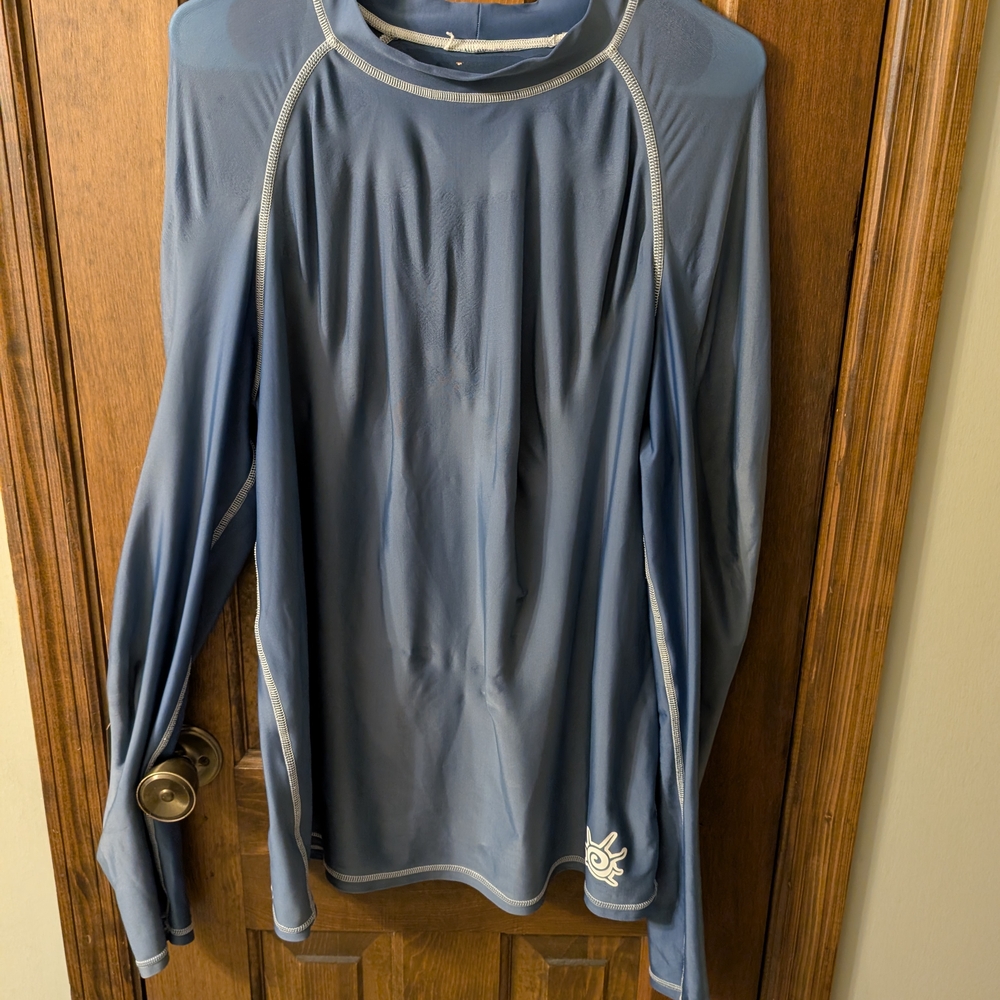 Blue Long Sleeve Athletic Shirt